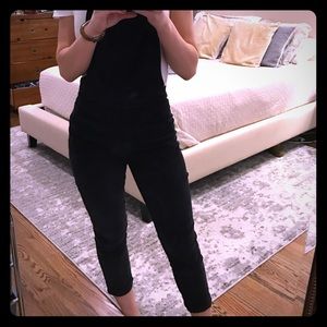Madewell velvet overalls